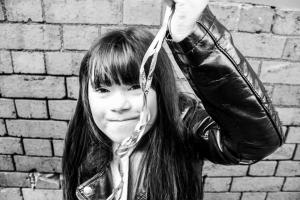 young girl models with disabilities