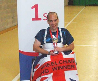 Wheelchair fencing competitor Jonathan David Collins
