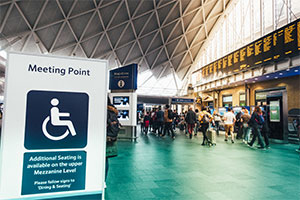 Kings Cross railway station - accessible meeting point