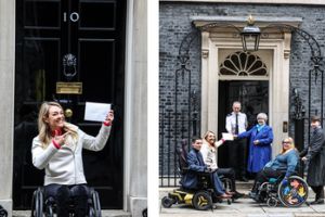 Sophie Morgan Attends No.10 Downing Street For RightsOnFlights Campaign