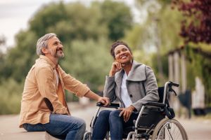disabled couple encouraged by disabled representation in dating shows