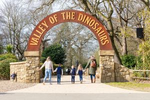 entrance to ROARR! accessible dinosaur park