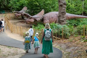 visitors at ROARR! the accessible dinosaur park