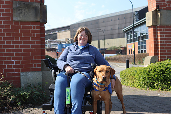 Teaching new tricks so support dog Essi can cater to Kym’s needs
