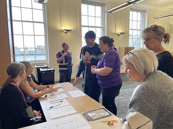 Sight Scotland Trains Polling Officers